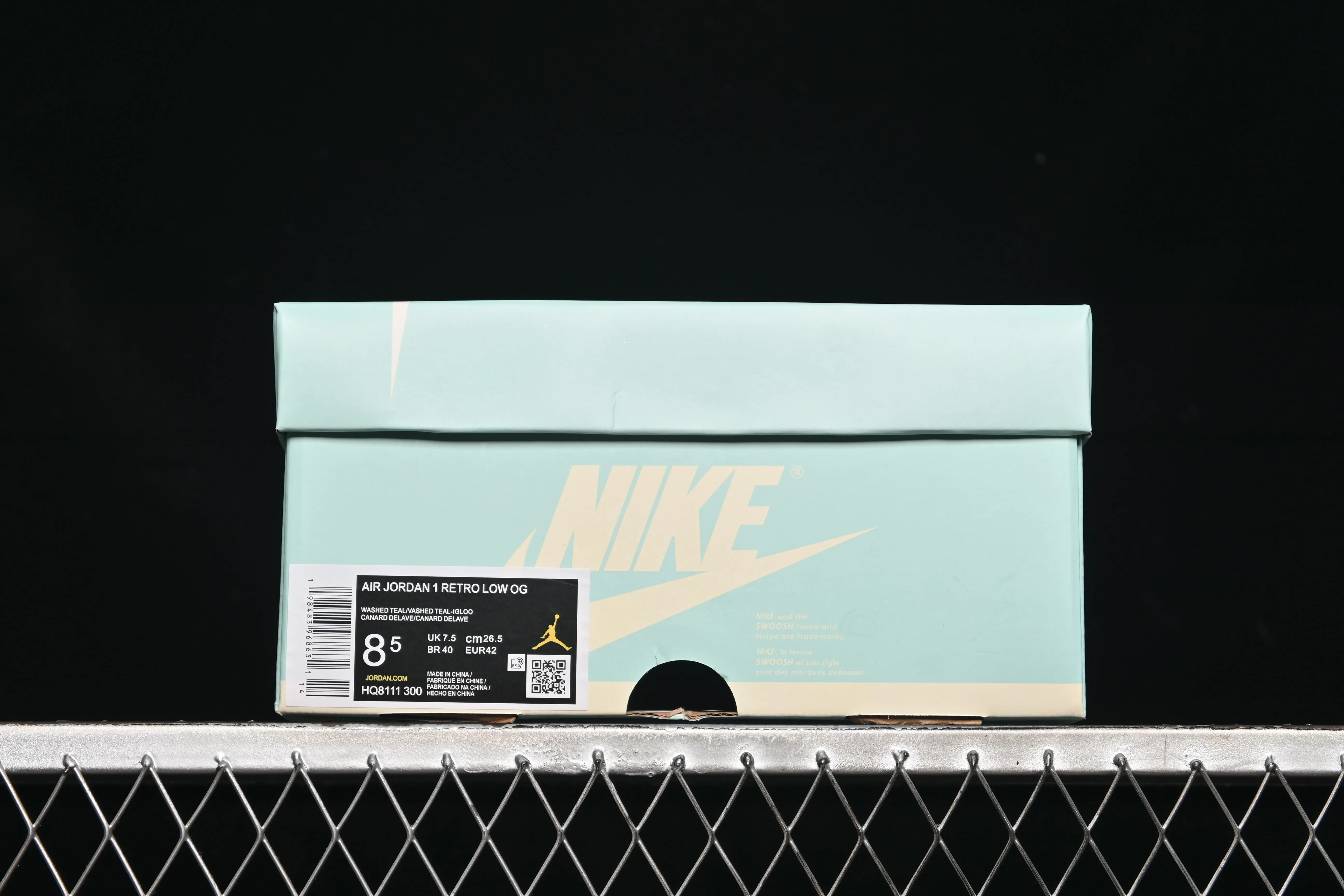 All categories Air Jordan Jordan series basketball shoes Air Jordan 1 Low Air Jordan 1 Low "Washed Teal" AJ1 Joe 1 washed celadon low-top cultural casual sneakers HQ8111-300